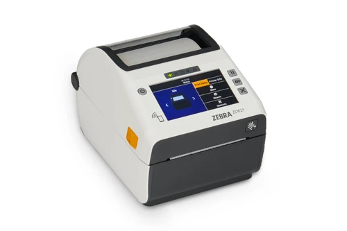 Zebra ZD621-HC healthcare desktop label printer with color touchscreen display