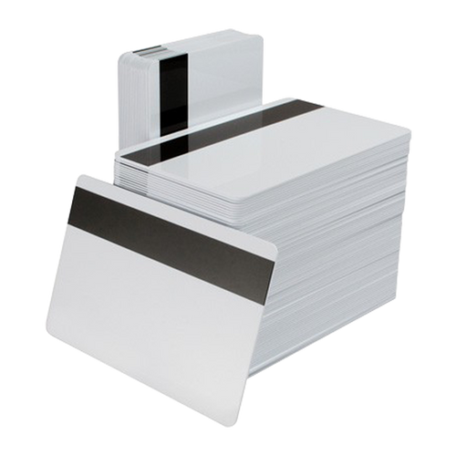 HiCo Magnetic Stripe PVC Cards – CR80, 30 Mil (500 Pack)