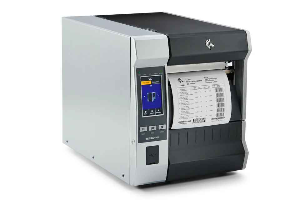 Zebra ZT620 Industrial Thermal Transfer Printer, 6"