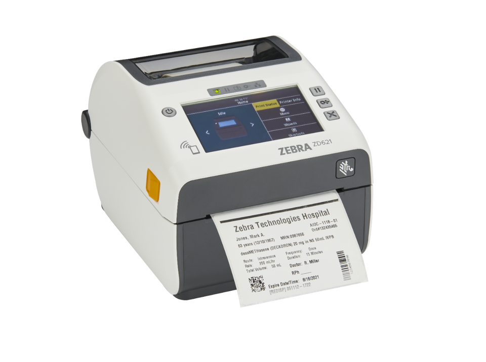 Zebra ZD621 Healthcare Desktop Printer, 4"