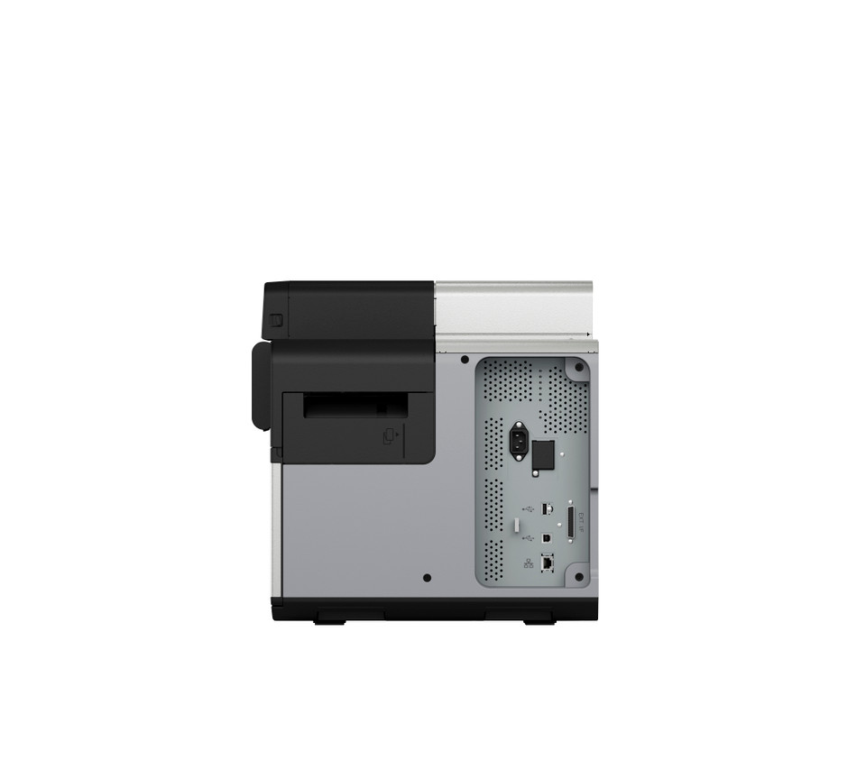 Epson ColorWorks CW-C8000U label printer rear access panel and connectivity area