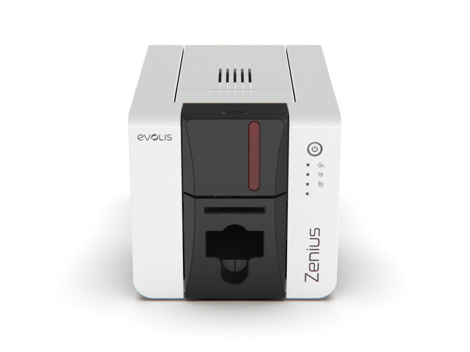 Evolis Zenius card printer front view.