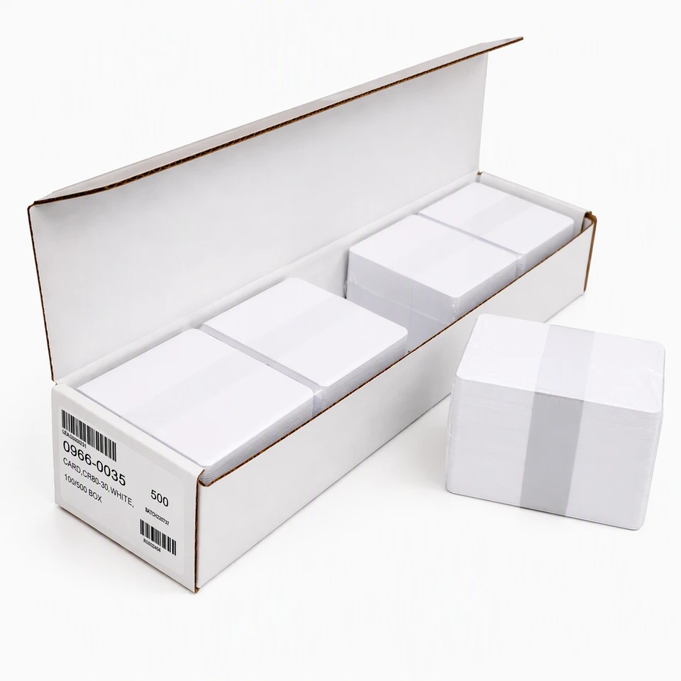 Blank White PVC Cards – CR80