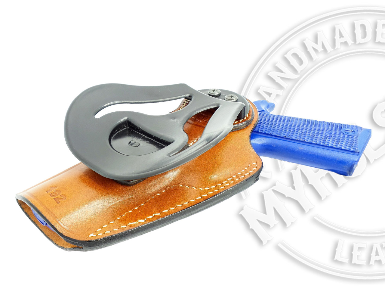 Ruger American 9MM OWB Leather Quick Draw Right Hand Paddle Holster