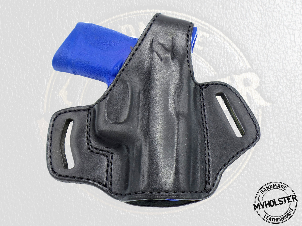 Smith & Wesson SD9VE OWB Thumb Break Leather Belt Holster- Choose Your Hand Color