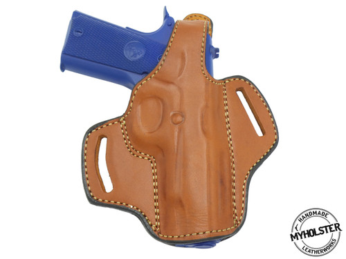 Colt 1911 Commander 4" OWB Thumb Break Right Hand Leather Belt Holster