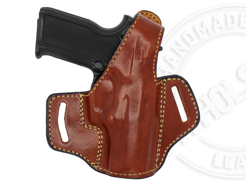 Ruger SR9c OWB Thumb Break Leather Right Hand Belt Holster