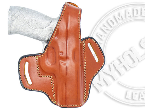 Sig Sauer P320-M17 OWB Thumb Break Leather Belt Holster