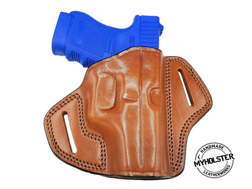 Walther P99C AS Open Top OWB Right Hand Leather Belt Holster