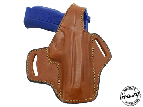 CZ P-01 OWB Thumb Break Leather Right Hand Belt Holster