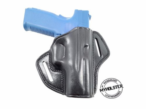 Canik TP9SA OWB Open Top Concealable Leather Belt Holster