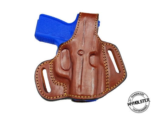 Kahr CM9 OWB Thumb Break Leather Belt Holster - CHOOSE YOUR COLOR AND HAND