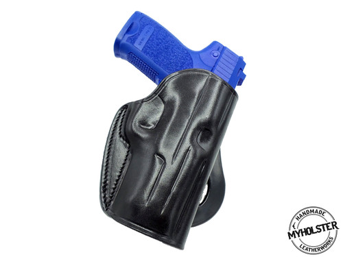 Springfield Armory XD 4″  OWB Leather Quick Draw Right Hand Paddle Holster - Choose Your Color