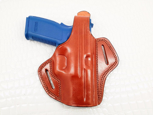 THUNDER PRO ULTRA COMPACT 9MM OWB Thumb Break Leather Belt Holster, MyHolster