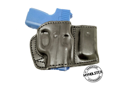 Smith & Wesson M&P .40 COMPACT OWB Belt Holster with Mag Pouch Leather