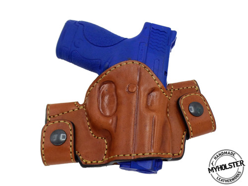 Kahr PM9 Snap-on Right Hand Leather Holster