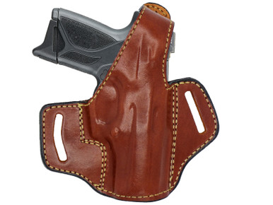 MyHolster OWB Thumb Break Leather Belt Holster - Fits Kimber Micro 380 With Crimson Trace Laser