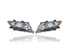 Headlight Assembly - Compatible/Replacement for '09-16 Toyota Venza Base/LE/XLE - Halogen - Pair, Left Driver + Right Passenger Set - 811100T020, 811500T020
