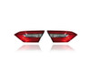 Tail Light Assembly - Compatible/Replacement for '18-21 Toyota Camry/Hybrid L/LE (North American Built) Inner On Trunk Lid Halogen - Pair, Left Driver + Right Passenger Set - 8158006620, 8159006620