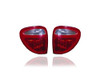Tail Light Assembly - Compatible/Replacement for '01-03 Dodge Caravan/Grand Caravan/Voyager/Town & Country - Pair, Left Driver + Right Passenger Set - 68241332AA, 68241333AA