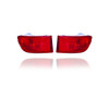 Bumper Reflector - Compatible/Replacement for '03-05 Toyota 4Runner - Rear On Bumper - Pair, Left Driver + Right Passenger Set - 8158060111, 8159060141 CAPA