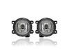 Fog Light Assembly - Compatible/Replacement for '15-18 Jeep Renegade - Pair, Left Driver + Right Passenger Set - 68256470AA CAPA