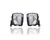 Fog Light Assembly - Compatible/Replacement for '13-18 RAM Pickup 1500, 19-20 1500-Classic - Halogen Square-Type - Pair, Left Driver + Right Passenger Set - 68104820AF, 68104821AF CAPA