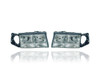 Headlight Assembly - Compatible/Replacement for '97-99 Cadillac de ville Concours FWD - Pair, Left Driver + Right Passenger Set - 16526200, 16526199