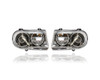 Headlight Assembly - Compatible/Replacement for '05-10 Chrysler 300, 08-10 300-Limited/3.5L - Projector Halogen - Pair, Left Driver + Right Passenger Set - 57010862AA, 57010863AA CAPA