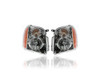 Headlight Assembly - Compatible/Replacement for '07-14 GMC Yukon Yukon-XL, 08-13 Hybrid - Pair, Left Driver + Right Passenger Set - 15861026, 15861025