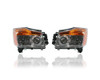 Headlight Assembly - Compatible/Replacement for '08-15 Nissan Titan - Pair, Left Driver + Right Passenger Set - 260109FF0A, 260609FF0A