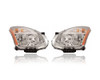 Headlight Assembly - Compatible/Replacement for '11-12 Nissan Rogue S/SV-Only - Halogen - Pair, Left Driver + Right Passenger Set - 260101VK0A, 260601VK0A