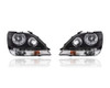 Headlight Assembly - Compatible/Replacement for '99-00 Lexus RX300 - Black Bezel Without High-Density - Pair, Left Driver + Right Passenger Set - 8111048031, 8115048031