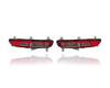 Side Marker Light Assembly - Compatible/Replacement for '17-19 Kia Sportage - Rear On Rear Bumper Cover - Pair, Left Driver + Right Passenger Set - 92406D9200, 92405D9200