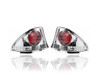 Tail Light - Compatible/Replacement for '01-01 Lexus IS300 Sedan, 04-04 With Sport Package - On Body With Chrome-Housing - Pair, Left Driver + Right Passenger Set - 8155153031, 8156153031