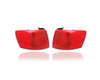 Tail Light Assembly - Compatible/Replacement for '11-14 VW Volkswagen Jetta/Hybrid Sedan Base/S/SE/SEL/TDI-Only - Outer On Body Halogen - Pair, Left + Right Set - 5C6945096D, 5C6945095D CAPA