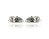 Headlight For 99-00 Honda Civic - Lens & Body (With Corner Lamp; Without Bulb), Left Driver + Right Passenger, Set Pair Both
