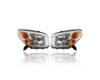 Headlight - Compatible/Replacement for '04-05 Toyota RAV4 - Halogen - Pair, Left Driver + Right Passenger Set - 8110542280, 8110642280 - CAPA
