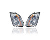 Headlight Assembly - Compatible/Replacement for '08-14 Cadillac CTS/CTS-V Sedan, 11-15 Coupe, 10-14 Wagon - Halogen - Pair, Left Driver + Right Passenger Set - 22783446, 22783445 - CAPA