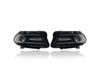 Headlight Assembly - Compatible/Replacement for '15-15 Dodge Charger (Exclude SRT-Trim) - Halogen With LED Daytime Running Light - Pair, Left Driver + Right Passenger Set - 68214396AD, 68214397AD