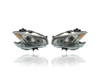 Headlight Assembly - Compatible/Replacement for '09-14 Nissan Maxima SV-Only - Xenon, Chrome Bezel - Pair, Left Driver + Right Passenger Set - 260109N01A, 260609N01A