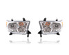 Headlight Assembly - Compatible/Replacement for '09-13 Toyota Tundra - Halogen With Level Control - Pair, Left Driver + Right Passenger Set - 811100C070, 811500C070 - CAPA