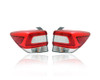 Tail Light - Compatible/Replacement for '18-19 Subaru Crosstrek, 17-19 Impreza Wagon - Outer - Pair, Left Driver + Right Passenger Set - 84912FL04A, 84912FL05A - CAPA