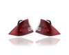 Tail Light Assembly - Compatible/Replacement for '01-03 Honda Civic Coupe - Pair, Left Driver + Right Passenger Set - 33501S5PA01, 33551S5PA01