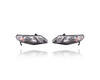 Headlight For 06-11 Honda Civic Hybrid, 09-11 Sedan - With Clear Park Lens, Pair Both Left Driver & Right Passenger Set - 33101SNCA01, 33151SNCA01