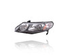Headlight For 06-11 Honda Civic Hybrid, 09-11 Sedan - Left Hand Side, With Clear Park Lens - 33151SNCA01