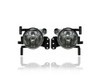 Fog Light Assembly - Compatible/Replacement for '04-10 BMW 5-Series Sedan, 06-09 Wagon With M-Package - Pair, Left Driver + Right Passenger Set - 63177897188, 63177897187