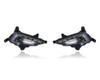 Fog Light Assembly - Compatible/Replacement for '16-18 Hyundai Tucson - With LED Daytime Running Lamp - Pair, Left Driver + Right Passenger Set - 92202D3100, 92201D3100
