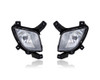 Fog Light Assembly - Compatible/Replacement for '10-15 Hyundai Tucson - Pair, Left Driver + Right Passenger Set - 922022S000, 922012S000
