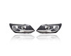 Headlight Assembly For VW2503152; VW2502152 12-18 VW Volkswagen Tiguan - Pair Left and Right, Halogen Type, NSF